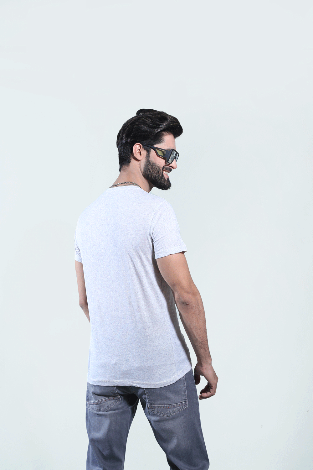 Grey Plain T-Shirt