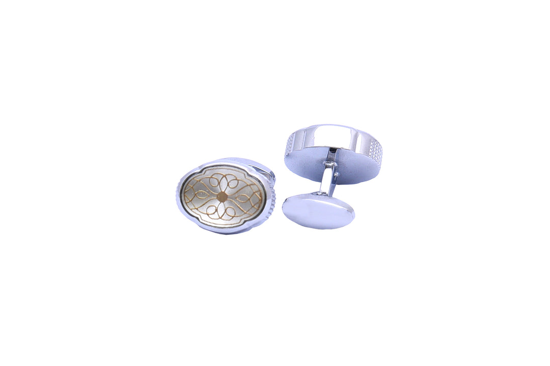 Silver Gold Cufflinks
