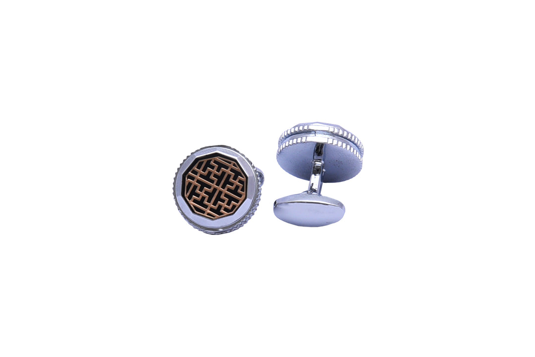 Silver Gold Cufflink