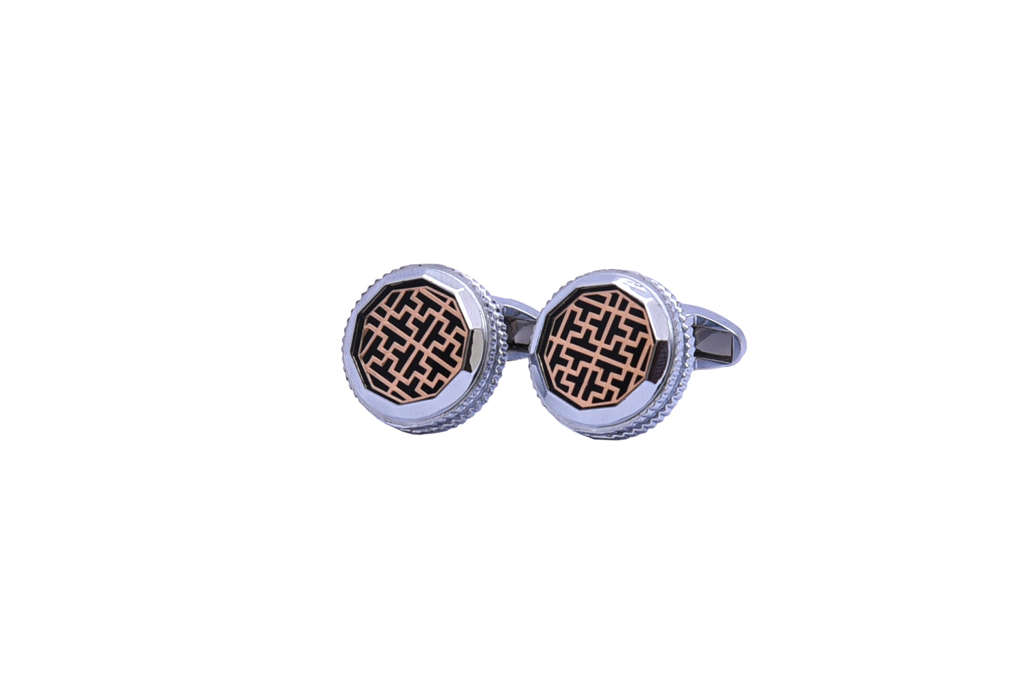 Silver Gold Cufflink