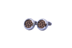 Silver Gold Cufflink