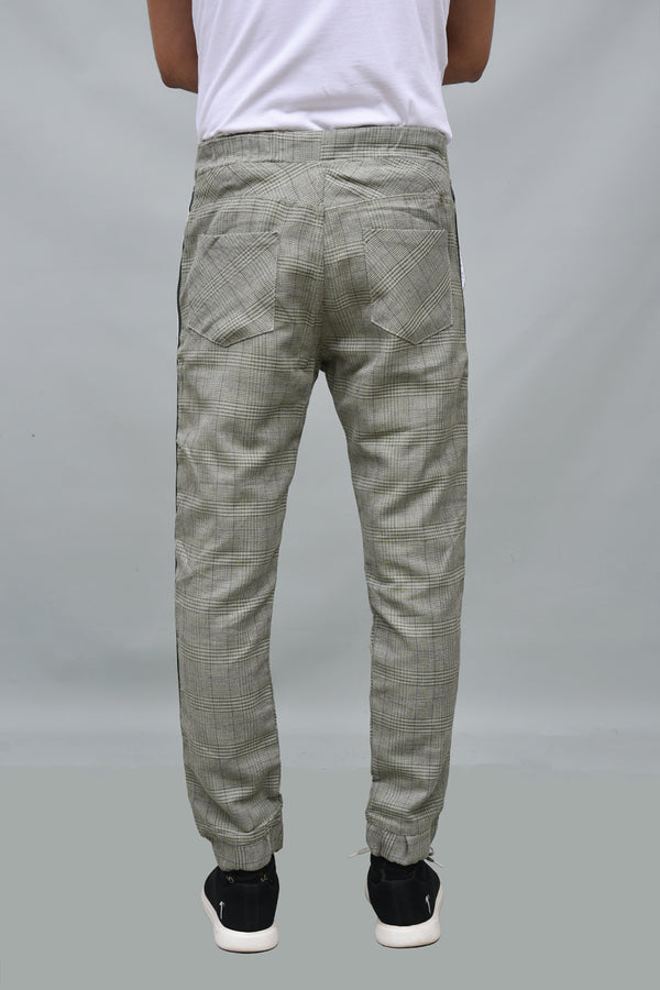 Green Check Casual Trouser
