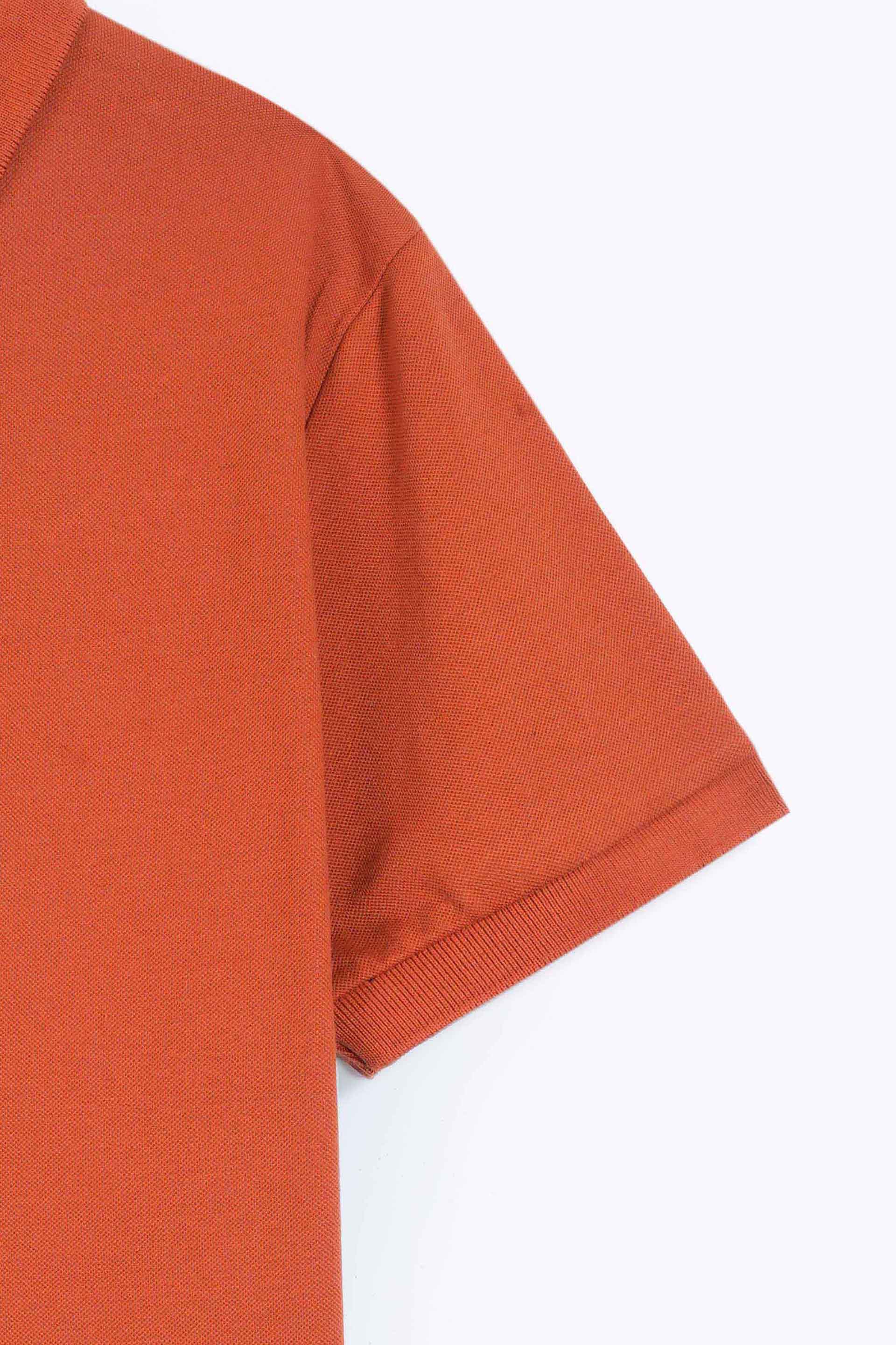 Rust Pique Polo Shirt