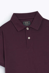 Maroon Pique Polo Shirt