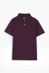 Maroon Pique Polo Shirt