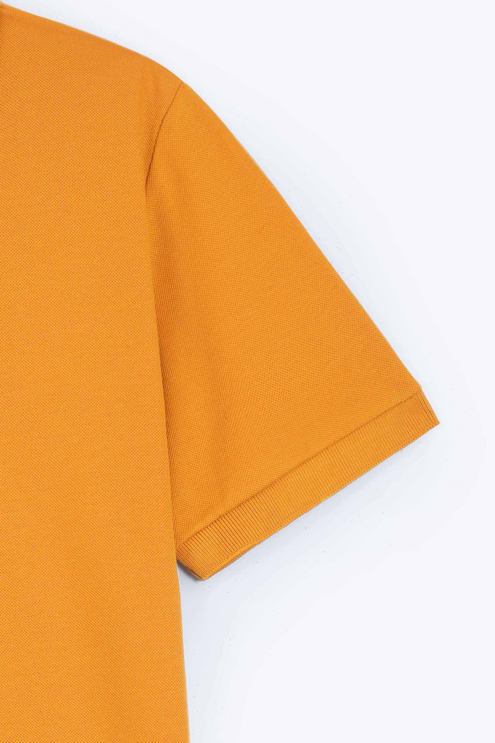 Mustard Pique Polo Shirt