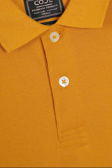 Mustard Pique Polo Shirt