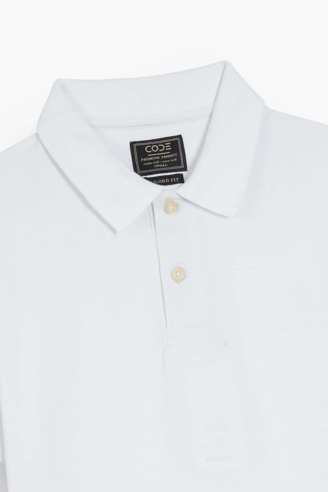 White Pique Polo Shirt
