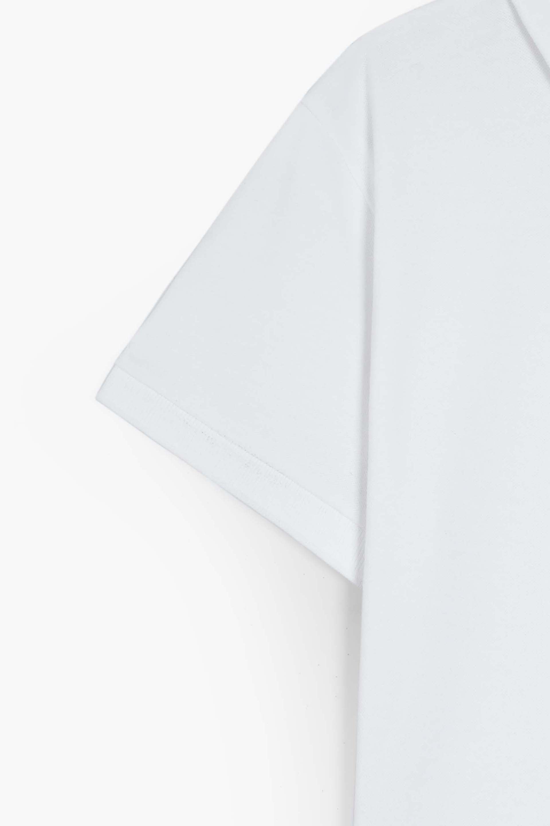 White Pique Polo Shirt