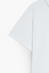 White Pique Polo Shirt