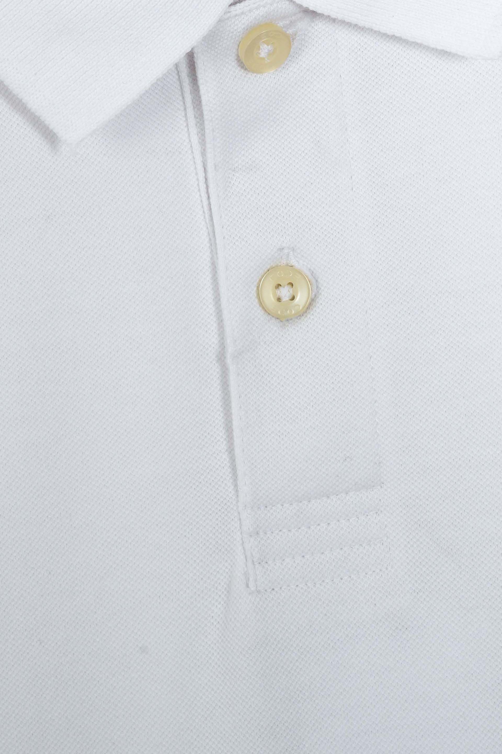 White Pique Polo Shirt