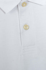White Pique Polo Shirt
