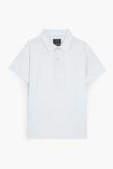 White Pique Polo Shirt