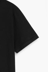 Black Pique Polo Shirt