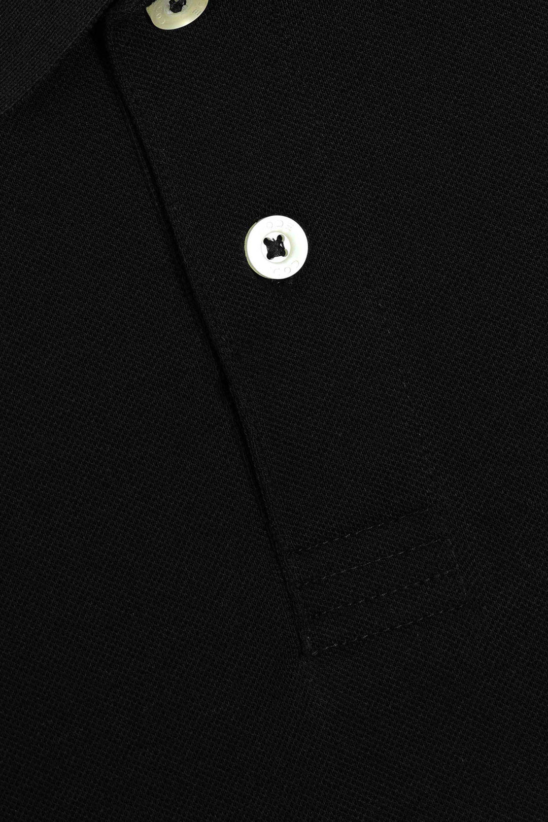 Black Pique Polo Shirt