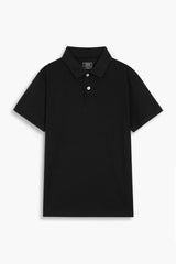 Black Pique Polo Shirt