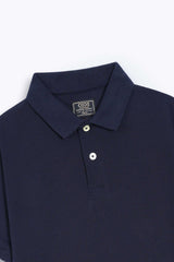 Navy Pique Polo Shirt