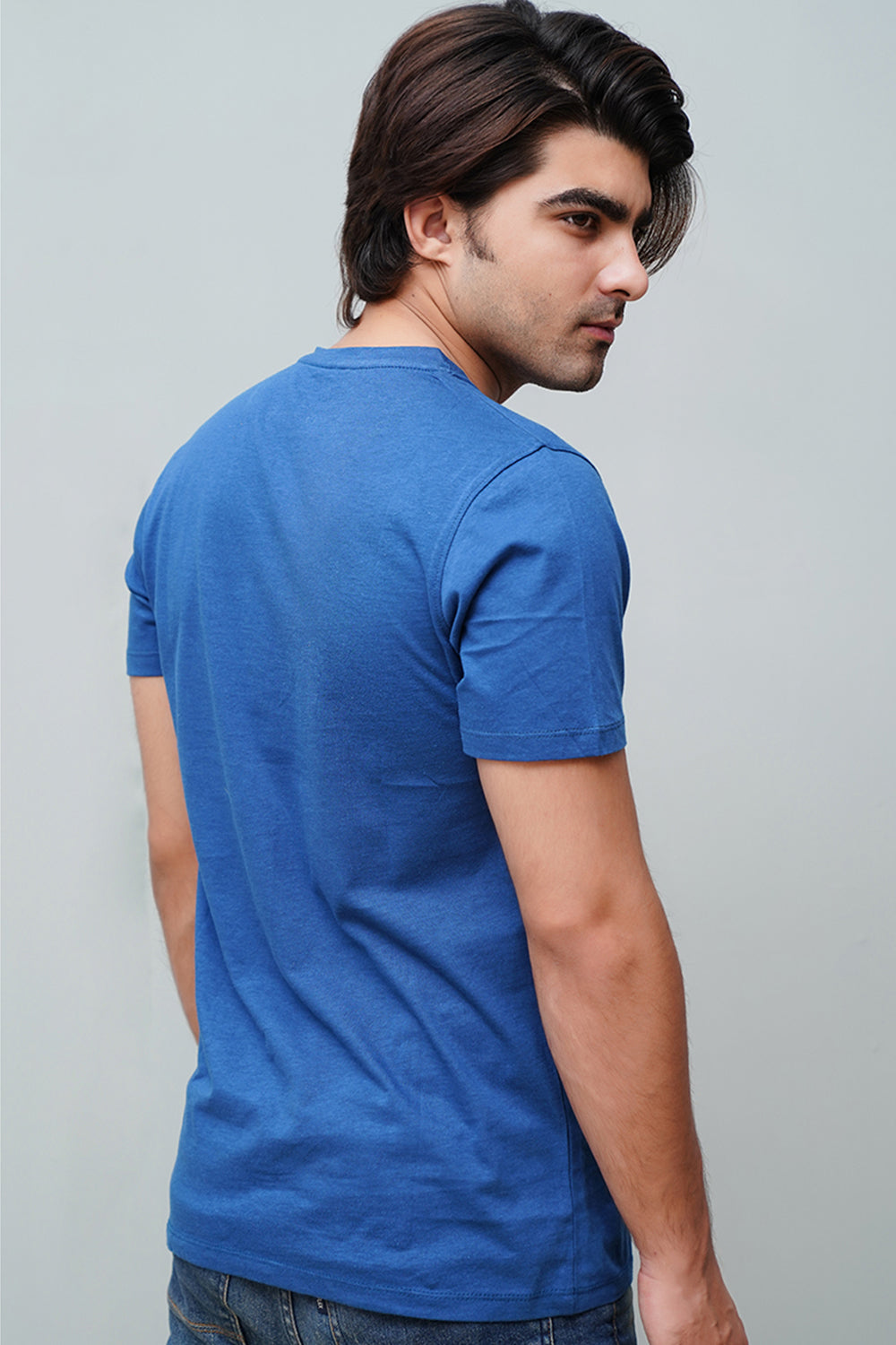 Blue Plain T-Shirt