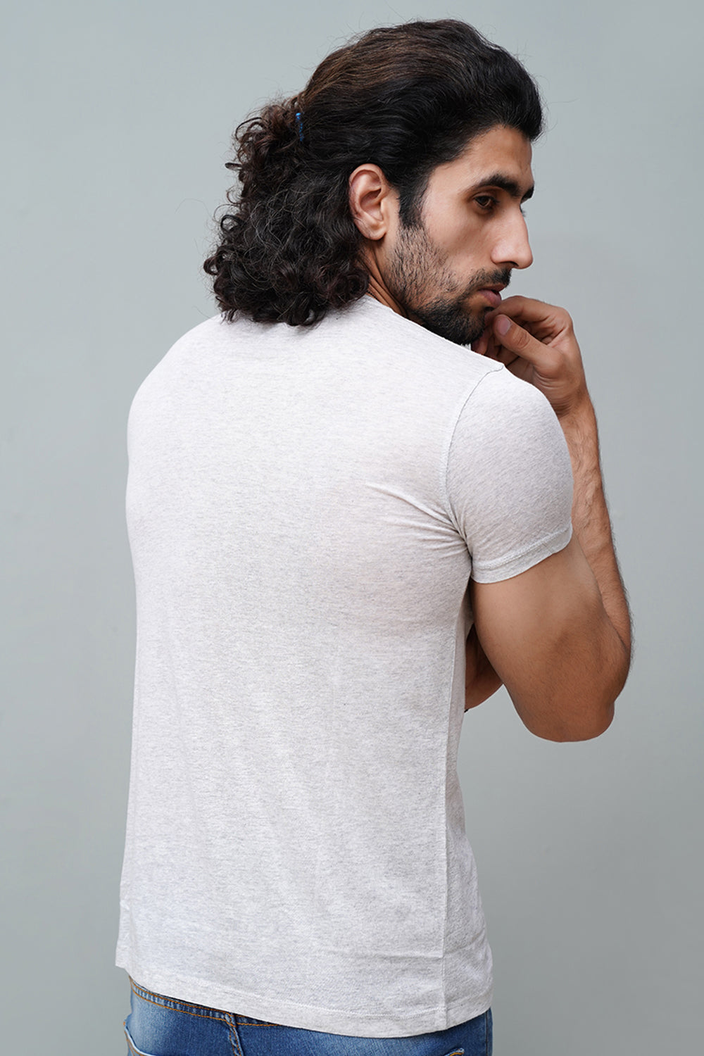 Light Grey Plain T-Shirt