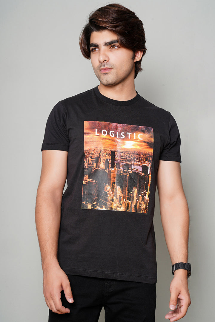 Black Graphic T-Shirt