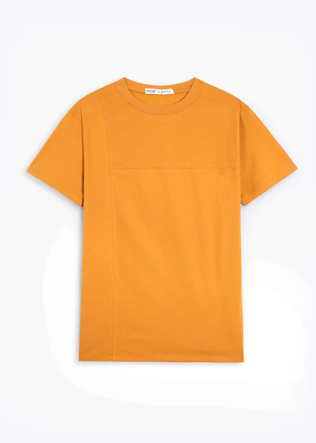 Mustard Seam Detail T-Shirt