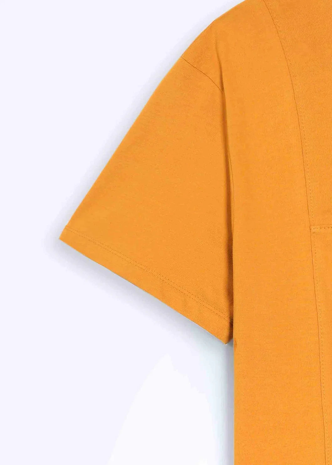Mustard Seam Detail T-Shirt