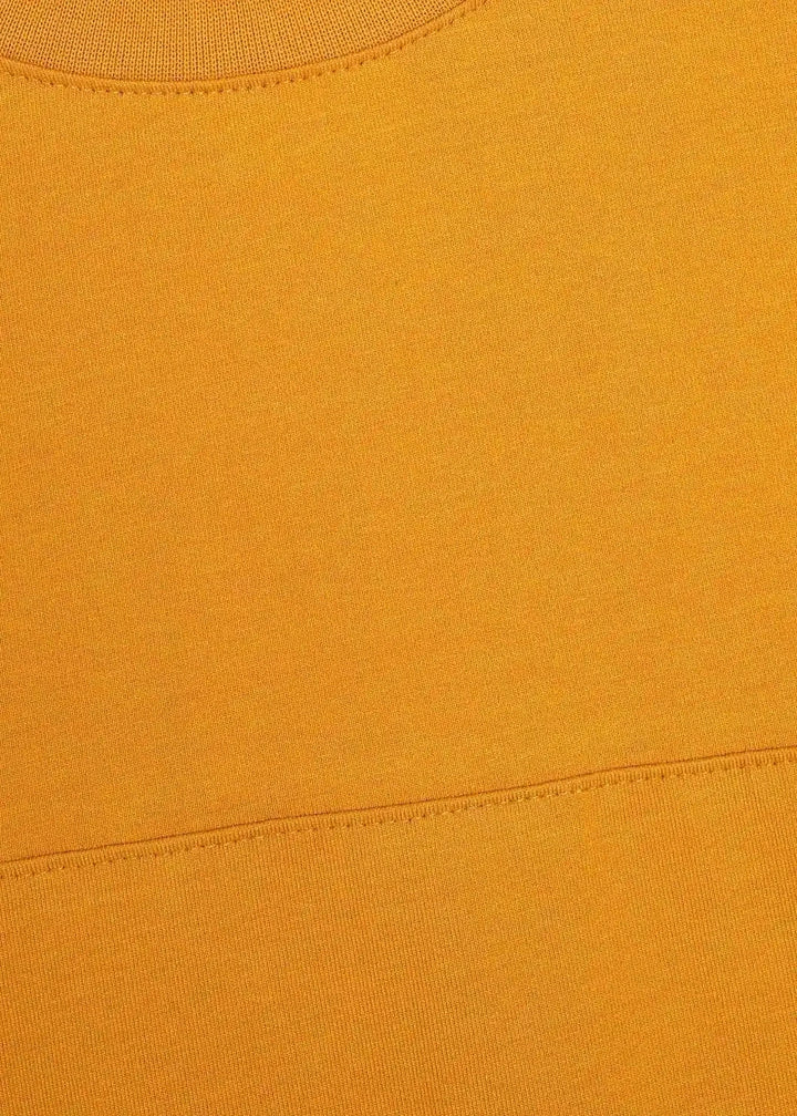 Mustard Seam Detail T-Shirt