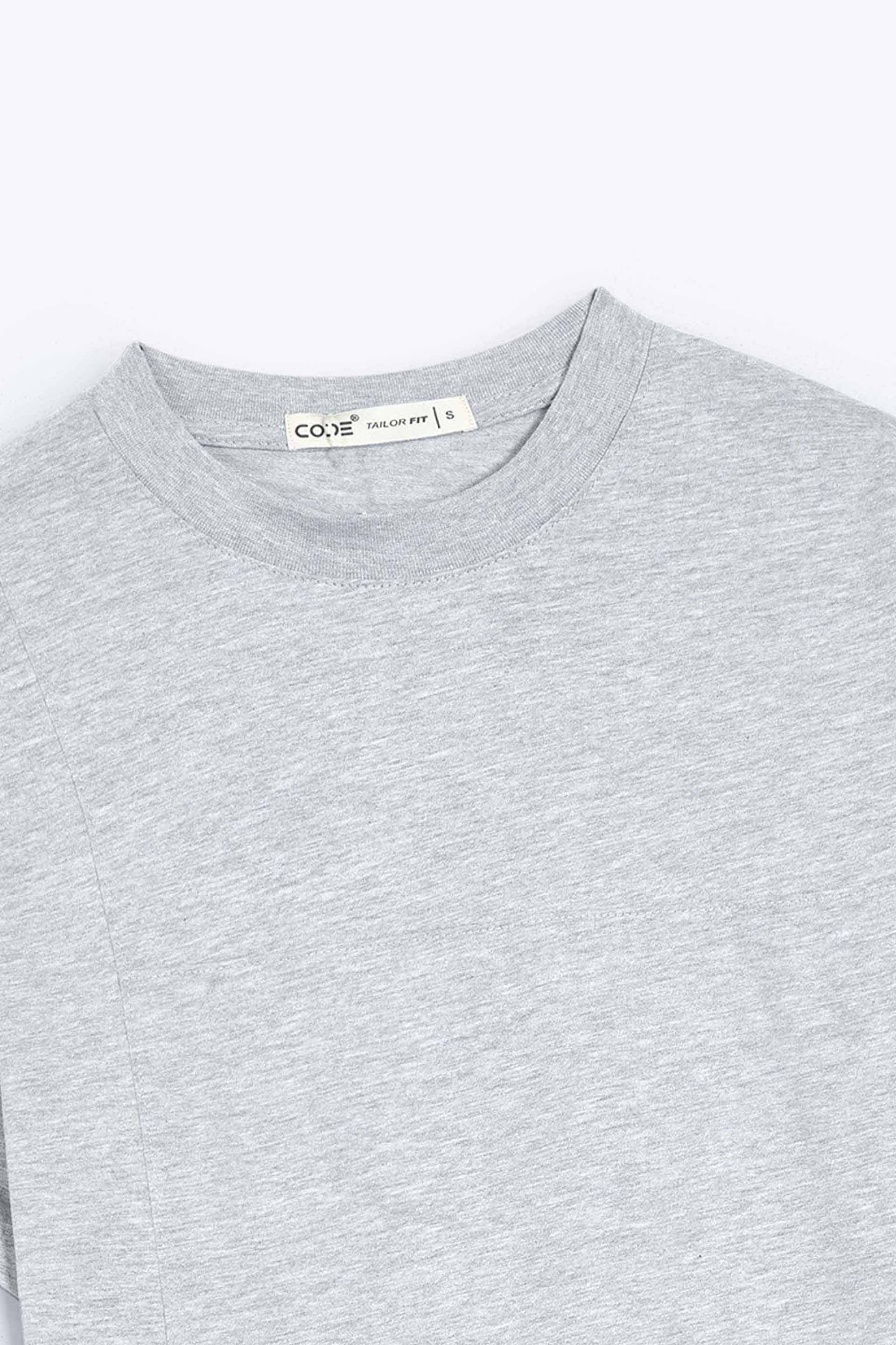 Grey Plain T-Shirt