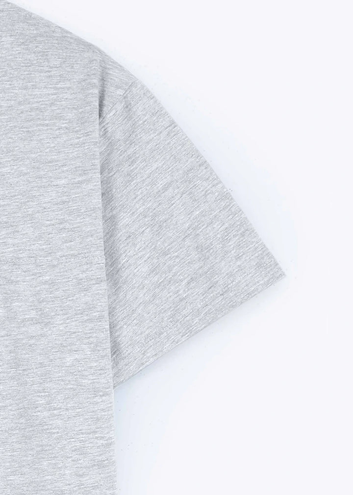 Grey Seam Detail T-Shirt