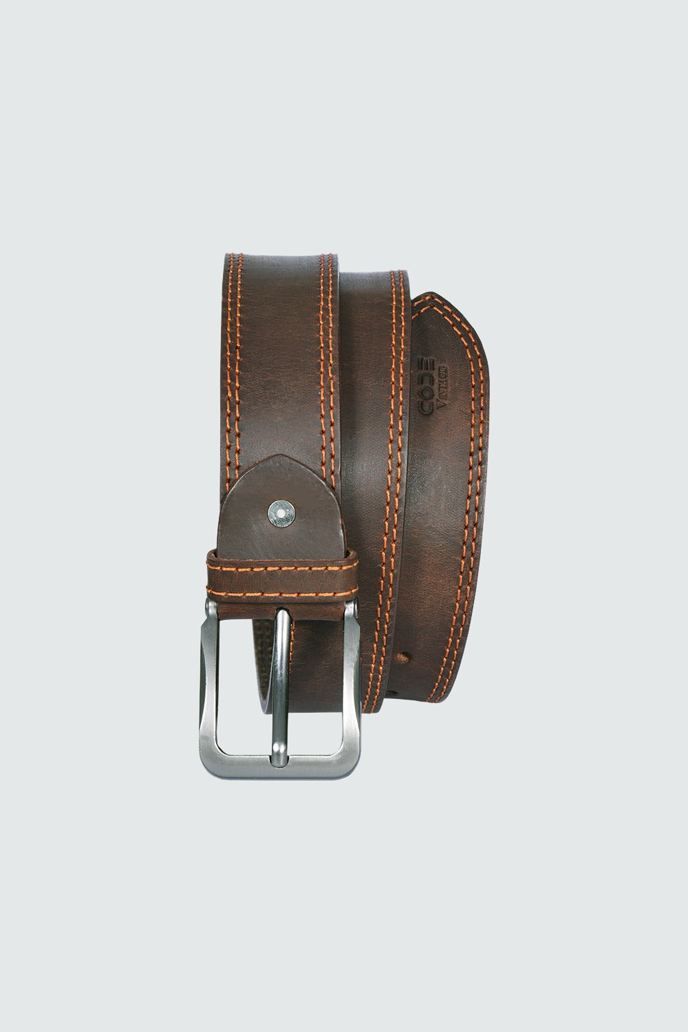 Dark Brown Leather Belt