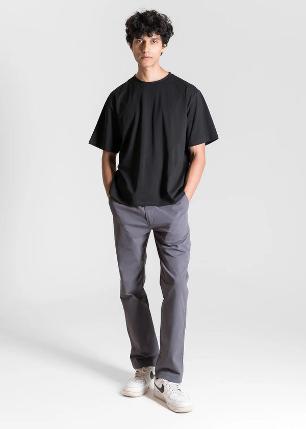 Stretch Box-Fit T-Shirt -Black