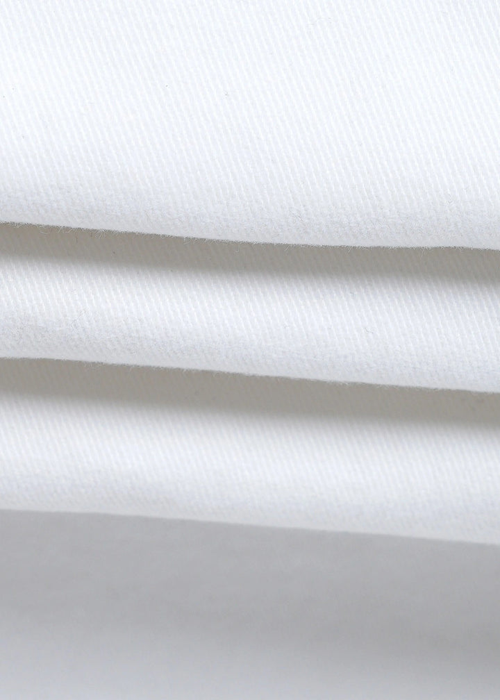 Pure White Stretch Denim Jeans
