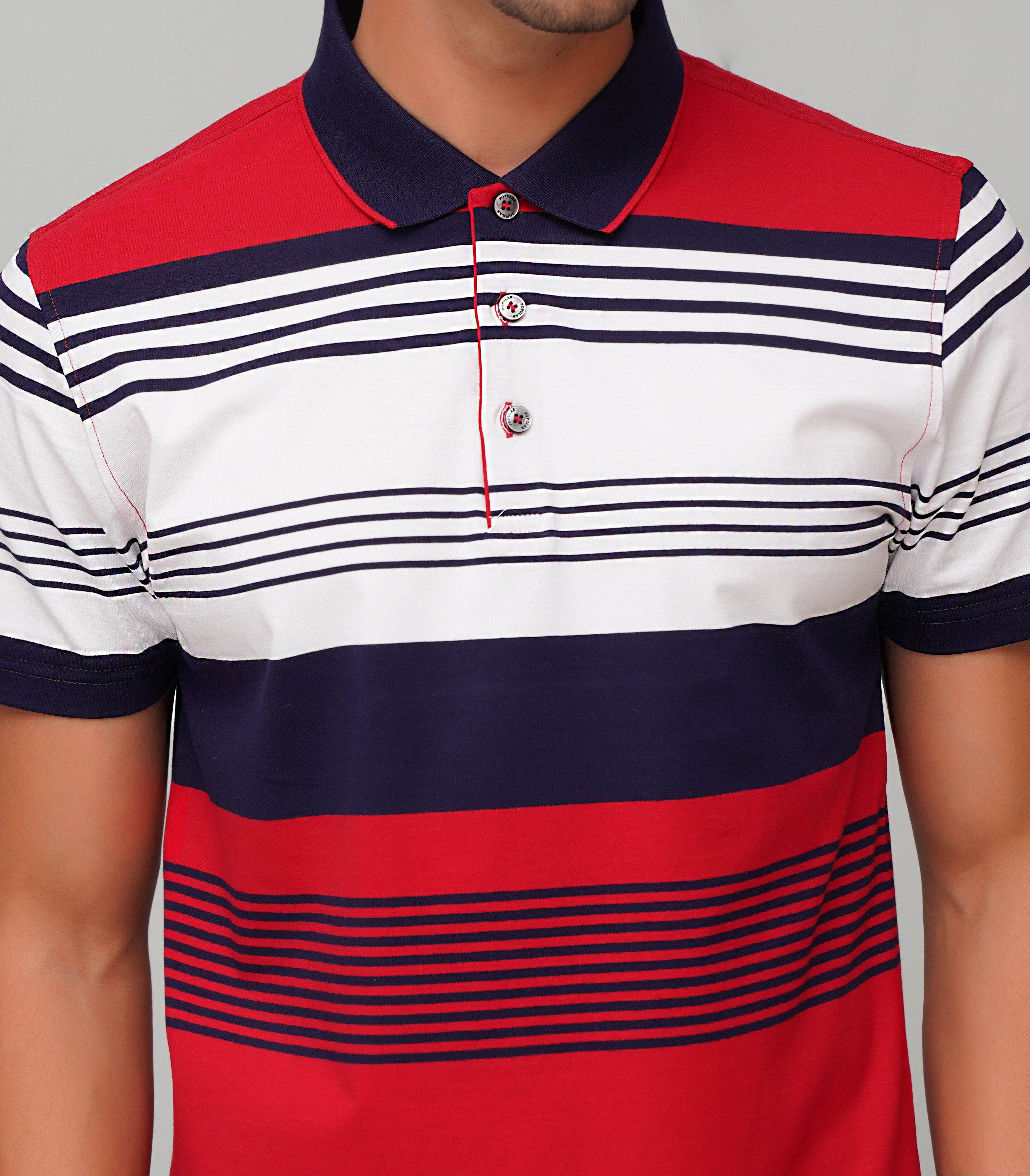 Multi Stripe Polo Shirt