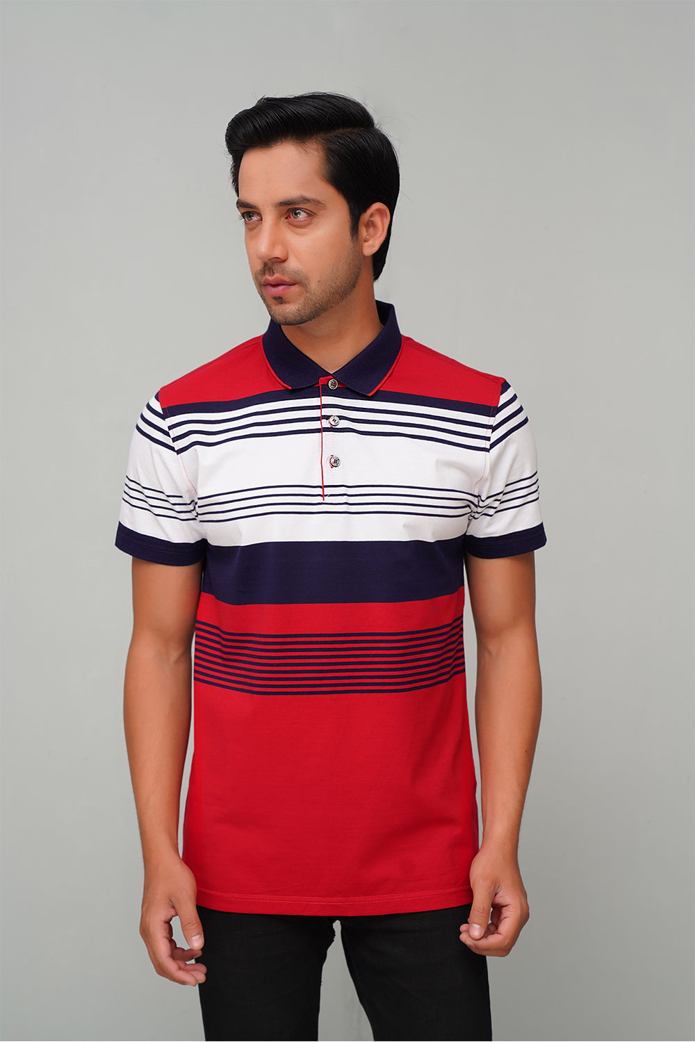 Multi Stripe Polo Shirt