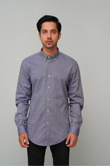 Grey Printed Casual Shirt