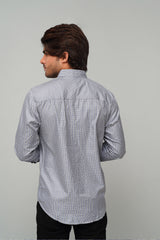 Check Grey Casual Shirt