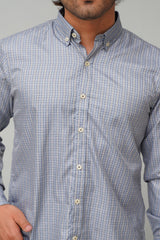 Check Grey Casual Shirt