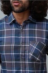 Check Grey Casual Shirt