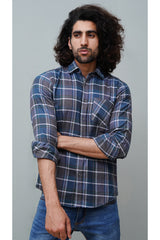 Check Grey Casual Shirt